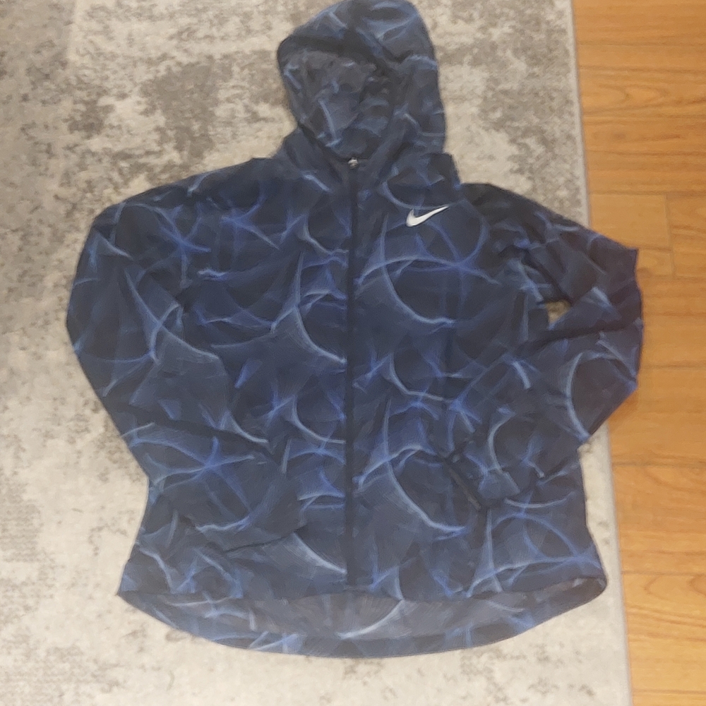 Nike Blue and Black Women's Jacket